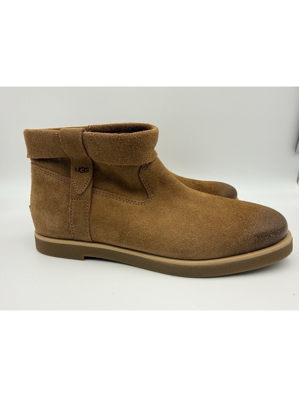 UGG Josefene Cuff  Women's 7.5 Suede Ankle Boots Chestnut Tan Round Toe NWOB
